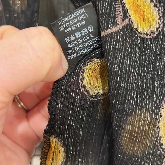 Anna Sui Sheer Pop Bouquet Top - Picture 7 of 7